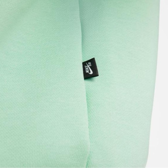 Men’s Nike SB Trademark Origins Graphic Skate Pullover Hoodie Mint DR1038-379 L - Picture 6 of 9